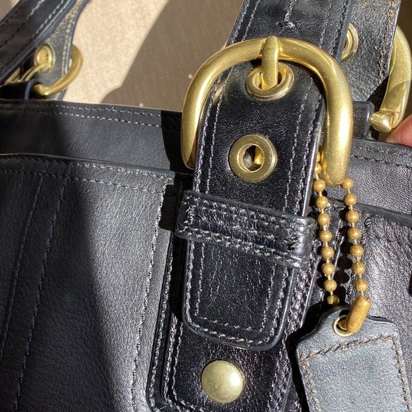 Coach Soho Black Leather Bag F0820-F11844 - Picture 11 of 13